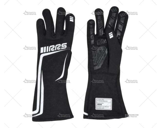 GUANTES FIA GRIP2 T.12/XXL NEGRO/BLANCO RRS