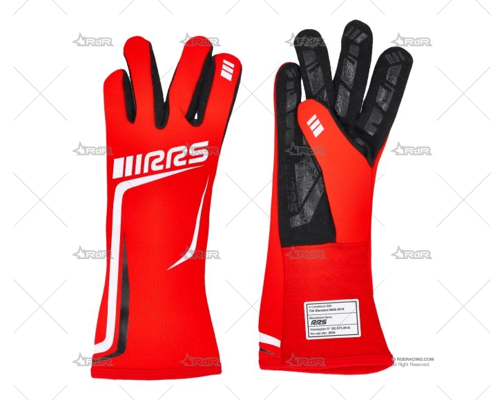GUANTES FIA GRIP2 T.11/XL ROJO RRS
