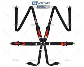 ARNES 6 PUNTOS RRS FIA HANS 2"+3" NEGRO RRS