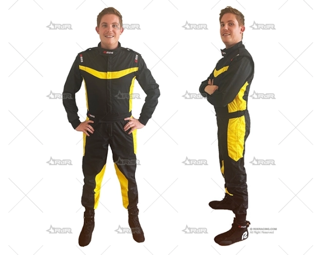 MONO KARTING ONE NEGRO/AMARILLO T.XXL RRS