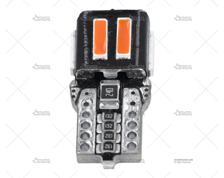 BOMBILLA T10 12V W5W LED KATUR ROJO x1