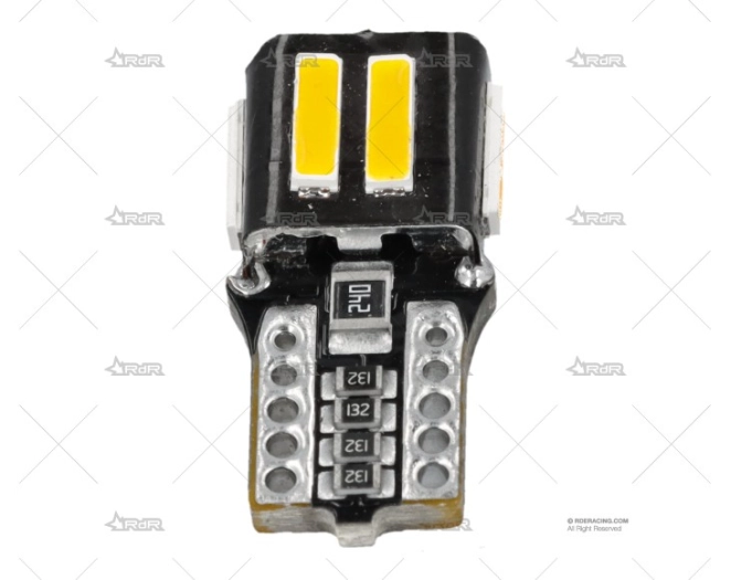 BOMBILLA T10 12V W5W LED KATUR AMBAR x1 KATUR