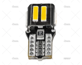 BOMBILLA T10 12V W5W LED KATUR AMBAR x1 KATUR