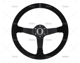 VOLANTE 350mm 65mm 3Br. NEGRO/ANTE BRAND R