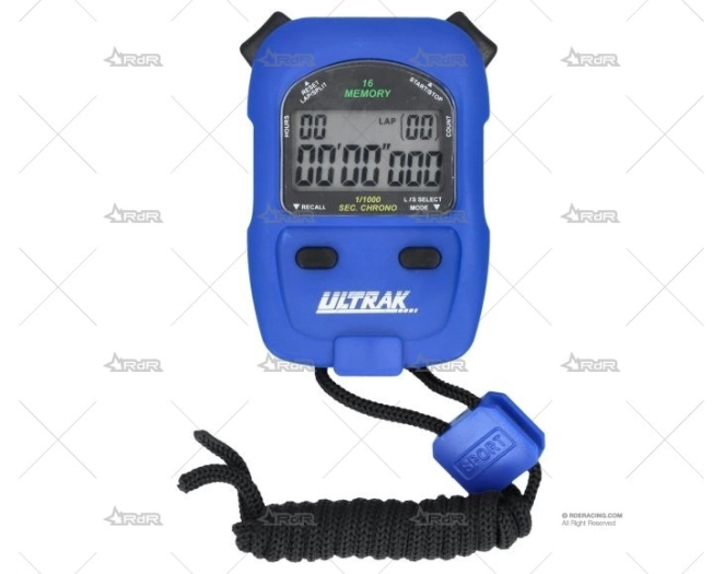CRONOMETRO MANO RACING 16 AZUL R DE RACING
