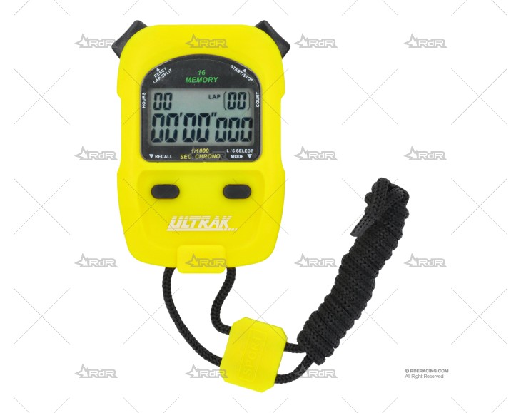 CRONOMETRO MANO RACING 16 AMARILLO BRAND R