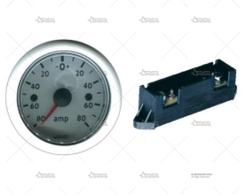 AMPERIMETRO OL (CROMADO)80A 12V C/ SHUNT VDO
