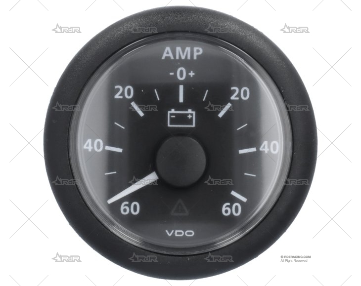 AMPERIMETRO VLN 12/24V  60AMP 52mm VERATRON