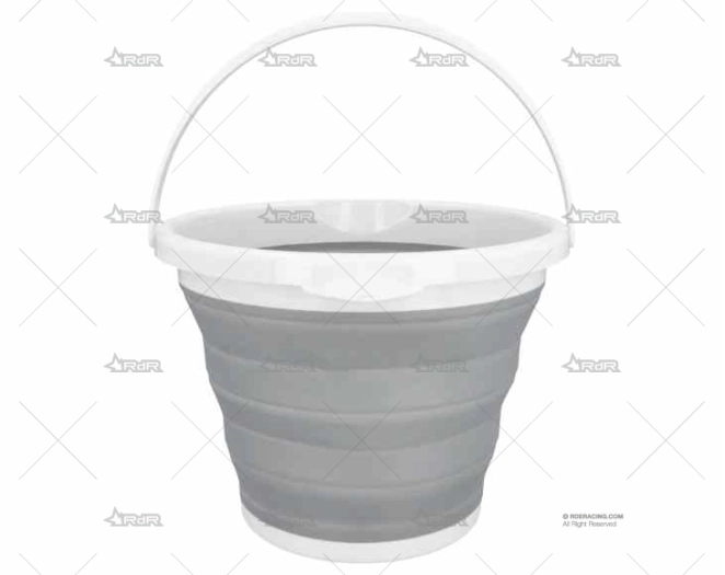 BALDE PLEGABLE 10L GRIS GS