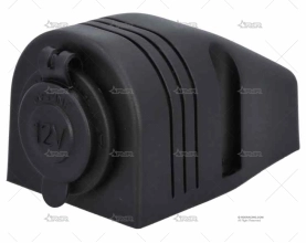 BASE PARA ENCHUFE TIPO MECHERO NEGRO BRAND R