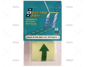 CINTA EXIT 50mmx10m CON FLECHAS PSP TAPES