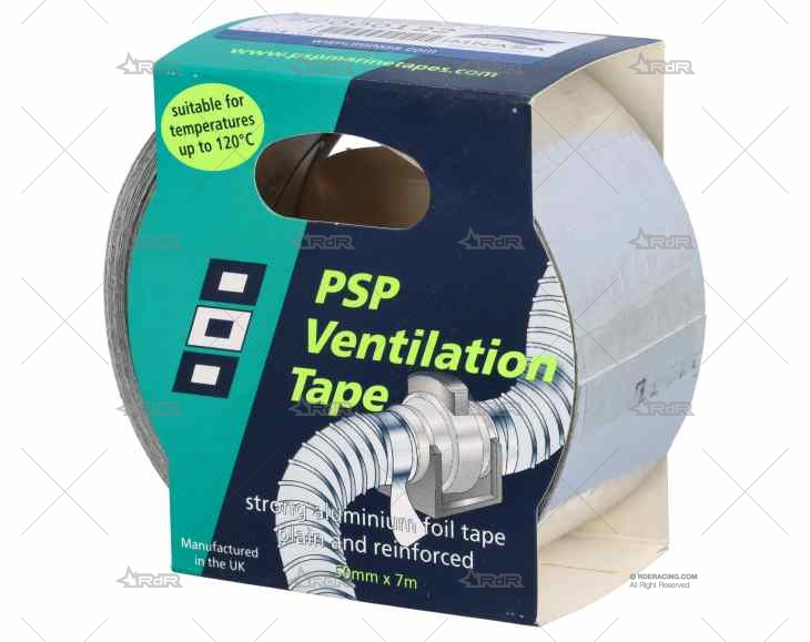 CINTA HEAVY DUTY P/TUBO VENT.ALU 50mmx7m PSP TAPES