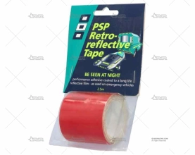 CINTA RETRO REFLECTANTE ROJA 50mm/2,5m PSP TAPES