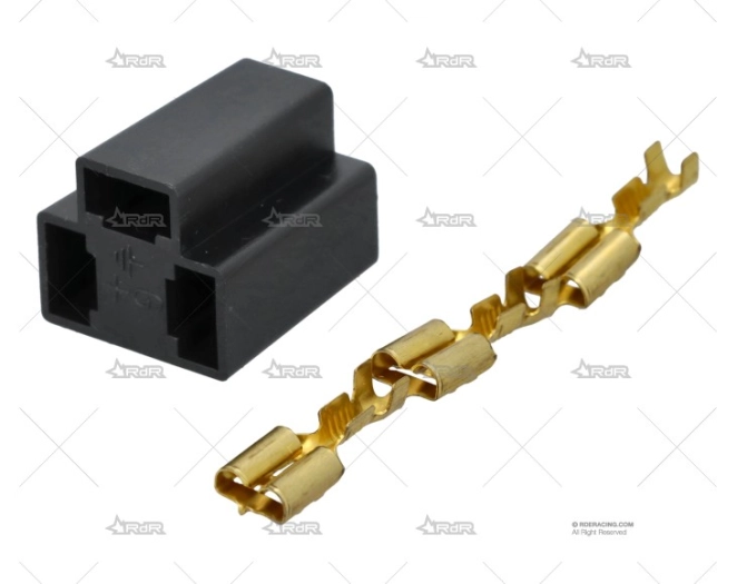 CONECTOR 3 POLOS PARA INDICADOR 52mm VDO