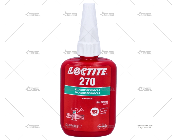 FIJADOR TORNILLOS 270 24ml VERDE ALTA R. LOCTITE