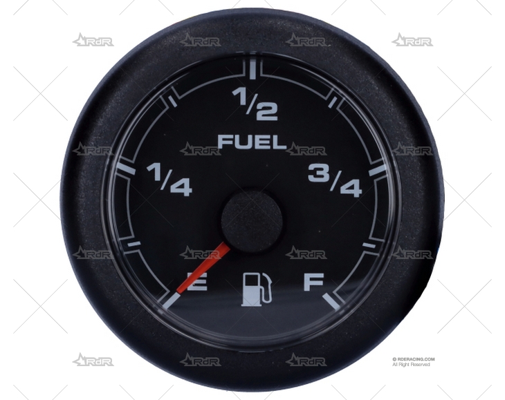 INDICADOR COMBUSTIBLE 12/24V NEGRO VERATRON