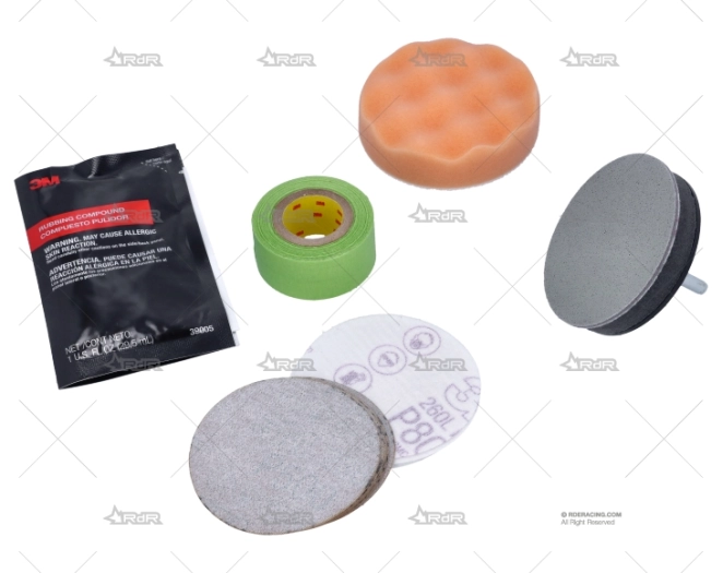 KIT RESTAURACION METACRILATOS P/PULIDORA 3M