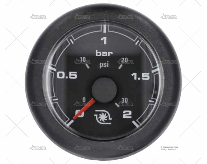 MANOMETRO OL 12/24V  2 BAR 52mm NEGRO VDO