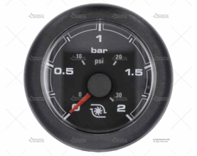 MANOMETRO OL 12/24V  2 BAR 52mm NEGRO VDO