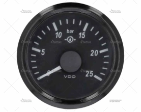 MANOMETRO VDO SVW 25BAR 10-184 52mm