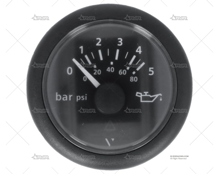 MANOMETRO VLN 12/24V  5 BAR 53mm VDO