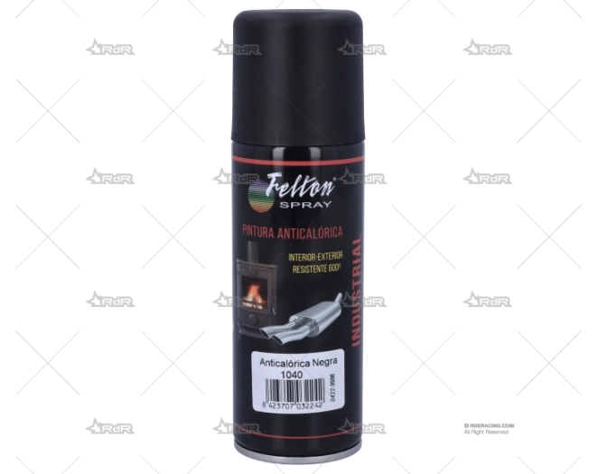 PINTURA 300º NEGRA  SPRAY 200 ml. FELTON