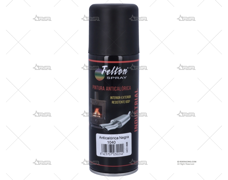 PINTURA 300º NEGRA  SPRAY 200 ml. FELTON