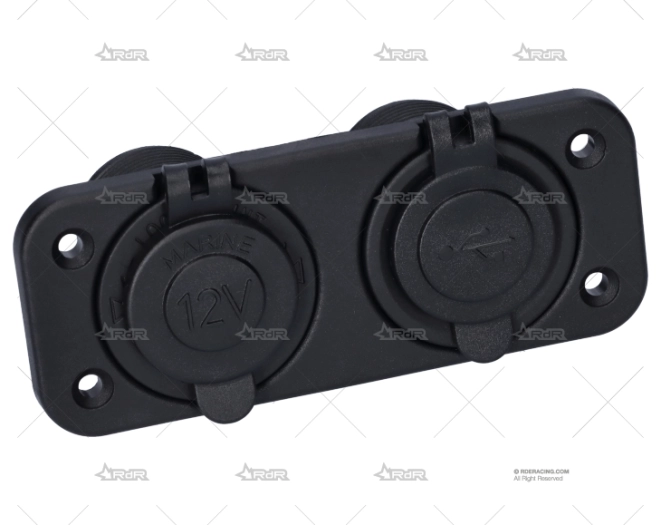 TOMA MECHERO /DOBLE USB BRAND R