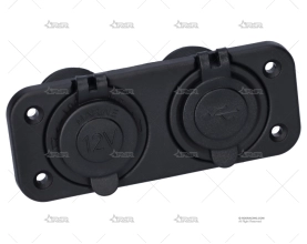 TOMA MECHERO /DOBLE USB BRAND R