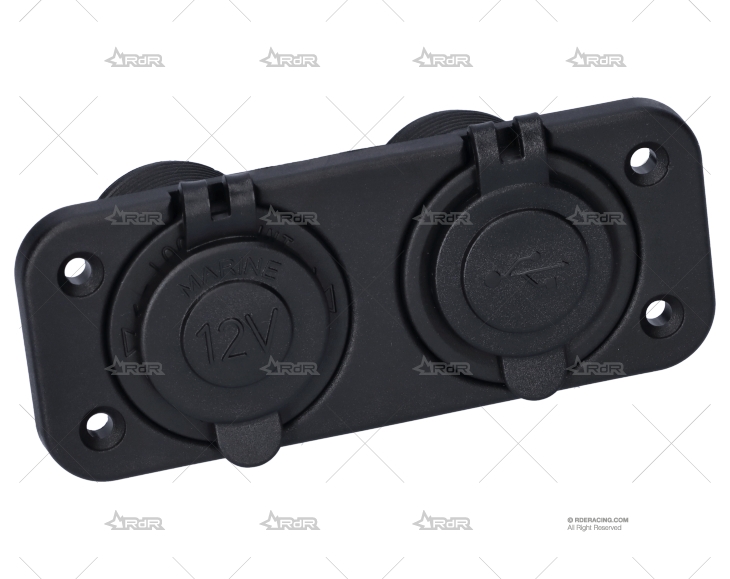 TOMA MECHERO /DOBLE USB BRAND R