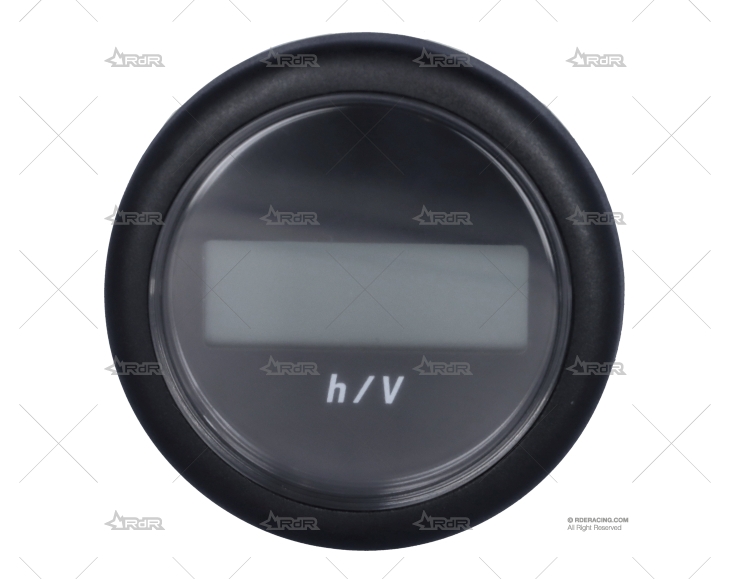 VOLTIMETRO  8-24V CTA. HORAS NEGRO VERATRON