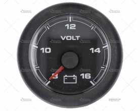 VOLTIMETRO OL  12/24V 8-16V 52mm NEGRO VERATRON