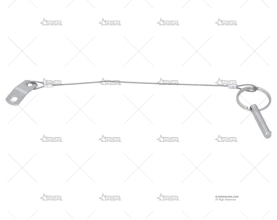 PASADOR C/ANILLA C/CABLE 6mm