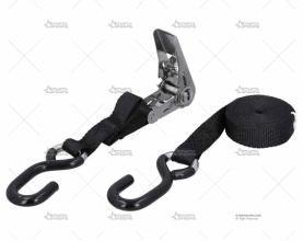 CINCHA 25mm 4,5MT AMARRE 500KG GANCHO SS