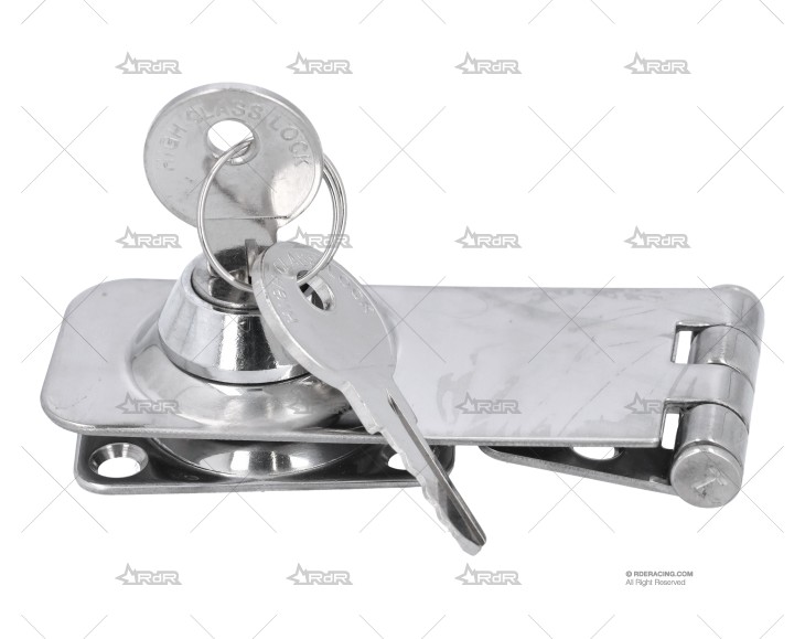 CIERRE INOX SS 304 C/LLAVE 76x29mm
