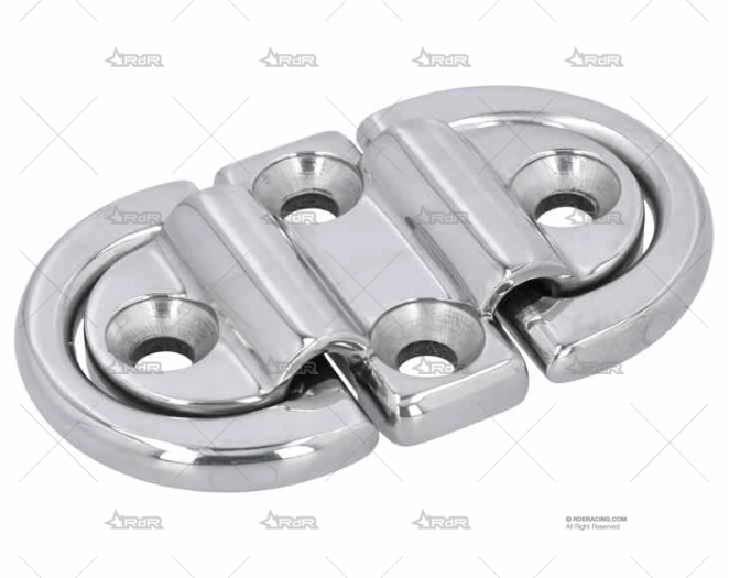 PLATINA C/ANILLA DOBLE INOX SS 316 10mm