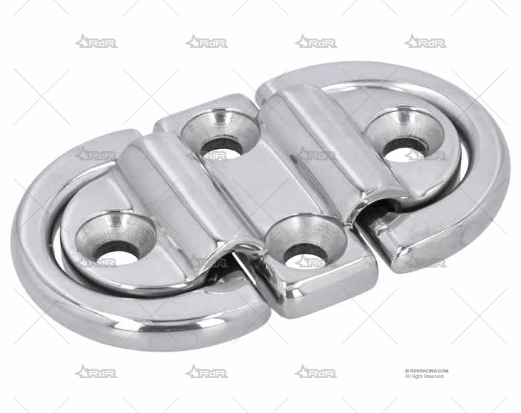 PLATINA C/ANILLA DOBLE INOX SS 316 10mm