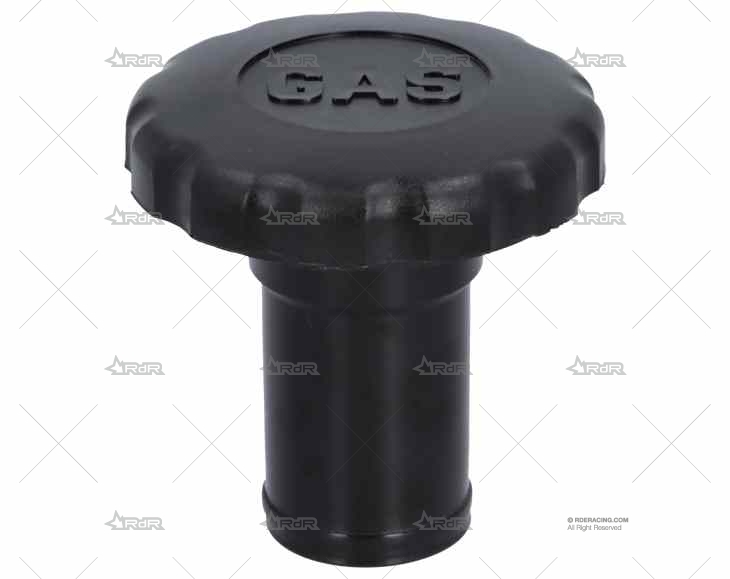 TAPON GAS 38mm PVC NEGRO PERKO