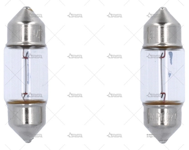 BOMBILLA FESTOON 12V 10  W    2UD.