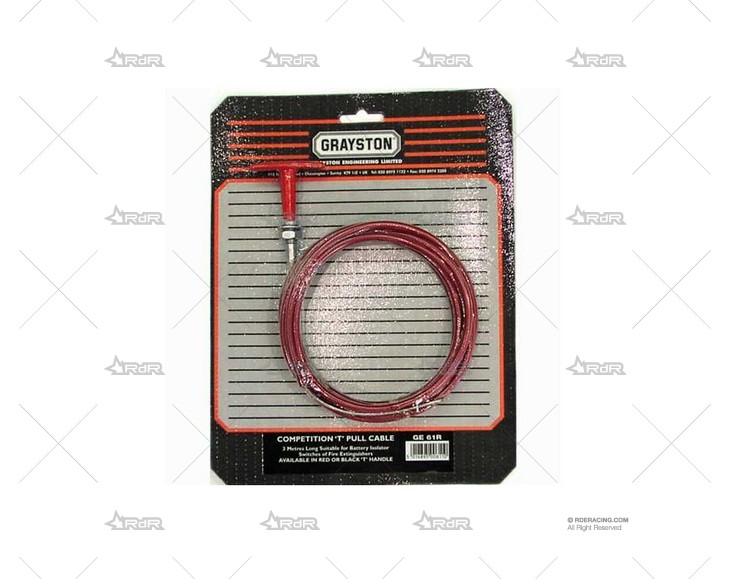 CABLE TIRADOR T C/FUNDA ROJA 3 METROS GRAYSTON