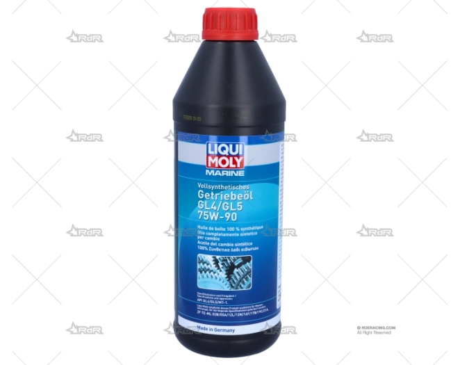 LUBRICANTE ENGR. 100% SINT. 75W-90 1L LIQUI MOLY