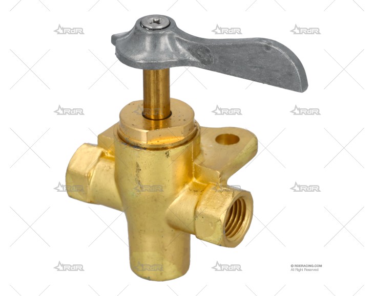 GRIFO 3 VIAS 1/4"FNPT LATON