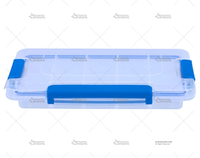 CAJA PORTAOBJETOS AZUL 15C.23X12X3.7CM