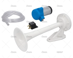 BOCINA COMPRESOR 12V ABS BLANCA