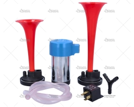 BOCINA COMPRESOR ROJA GS 12V