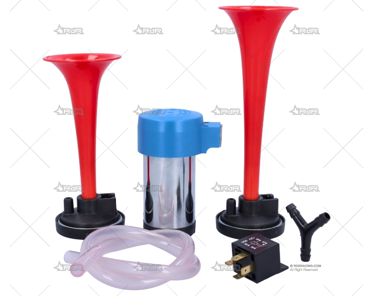 BOCINA COMPRESOR ROJA GS 12V