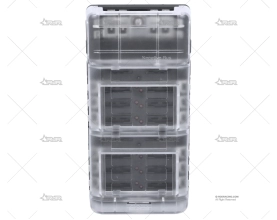 CAJA PORTA FUSIBLES 12P + BUSBAR CONEX. BRAND R