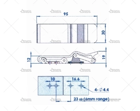 CIERRE ANTIVIBRACION P/COMPARTIMENTOS