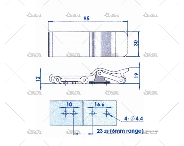 CIERRE ANTIVIBRACION P/COMPARTIMENTOS