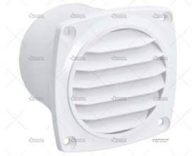 REJILLA BLANCA 76x62mm CON TUBO